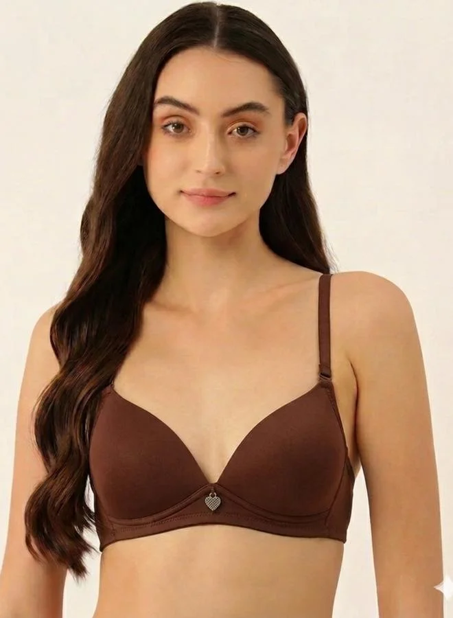 تايك تو Brown Everyday Light Padded Bra By Lazzycat