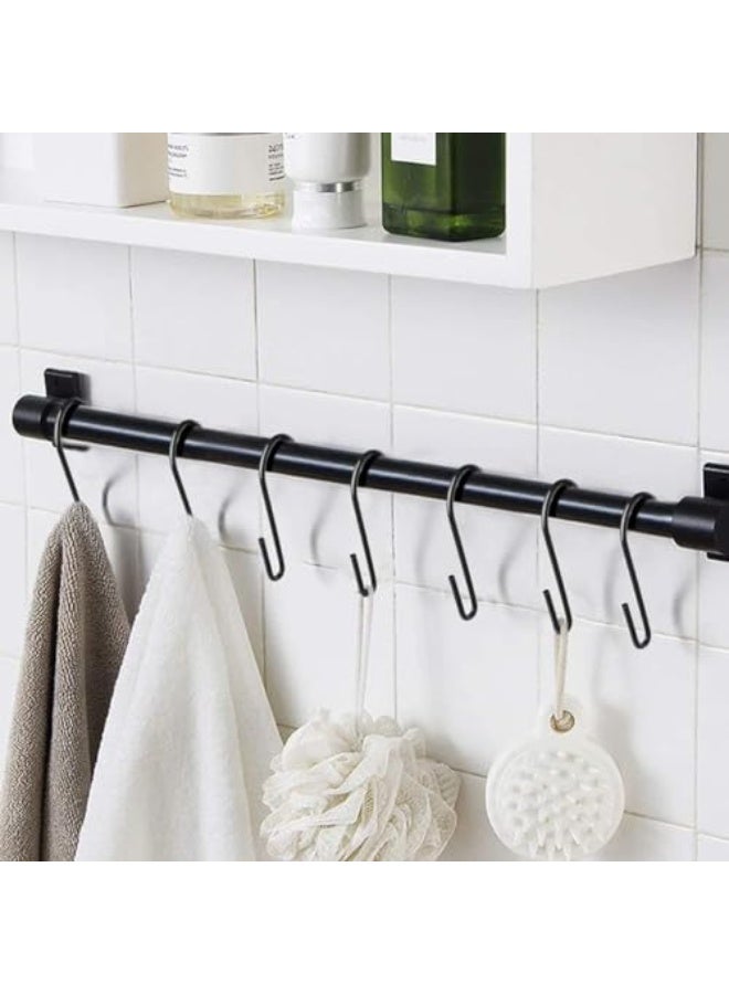 30 Pcs S Type Metal Hooks, Heavy Duty S Hooks Black, Sturdy and Durable, Smooth Polished, Heavy Duty, Good for Hanging Pots, Pots, Plant Bags, Towels, Hangers, Kitchenware, Matte Black - Image 3