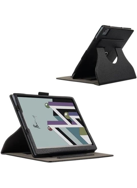 غطاء الكتاب الإلكتروني التجاري متوافق مع جهاز Onyx Boox Tab Ultra C بشاشة 10.3 بوصة، حافظة محمولة متينة مع إمكانية دوران 360 درجة وإغلاق مغناطيسي لـ Boox Tab Ultra C.