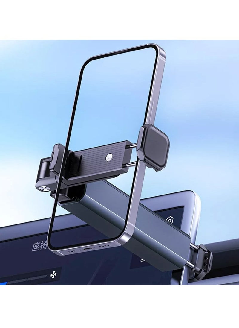 TIGER Airplane Phone Mount – Travel Must-Haves Phone Stand | 360° Rotation, Foldable Pocket-Size Holder for Airplane Seat Back, Tray Table, Car Back Seat, & Trunk | Convenient, Hands-Free Phone Mount for Travel & Entertainment - Image 5