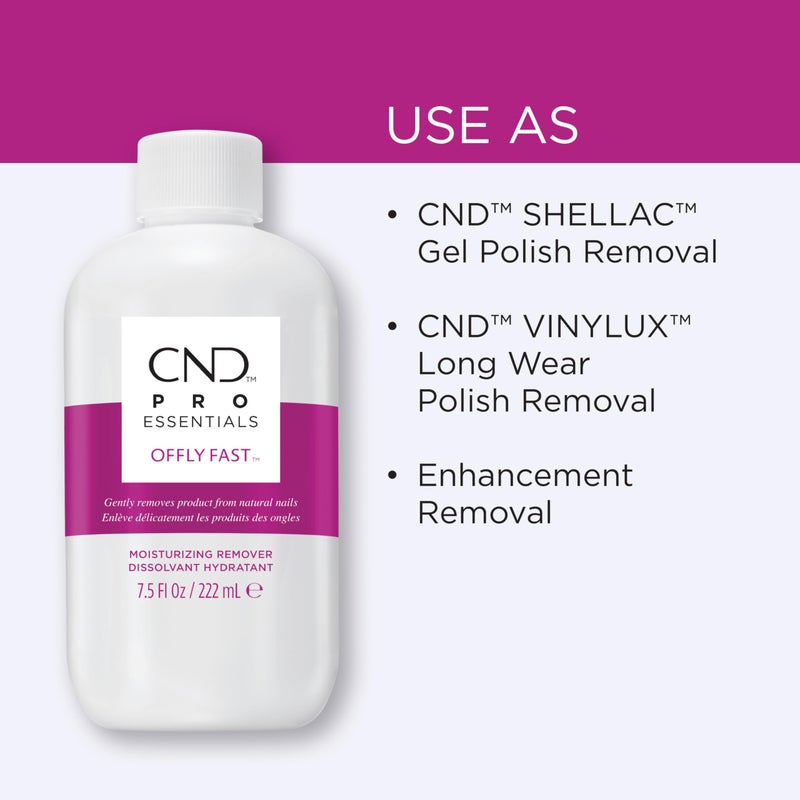 CND Shellac OFFLY FAST Moisturizing Nail Remover (Packaging May Vary), 7.5 fl oz - Image 3