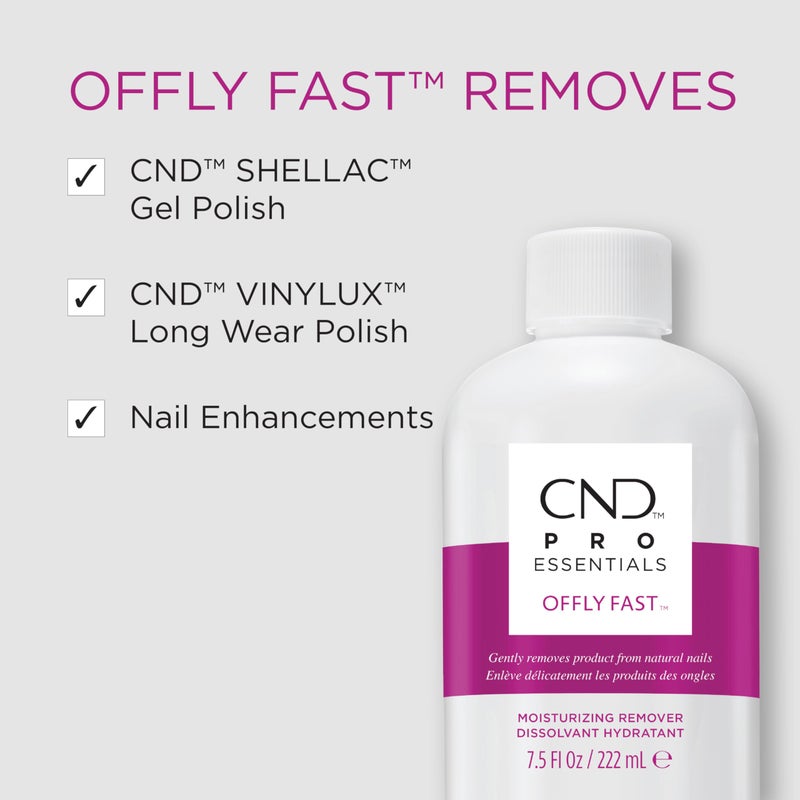 CND Shellac OFFLY FAST Moisturizing Nail Remover (Packaging May Vary), 7.5 fl oz - Image 2