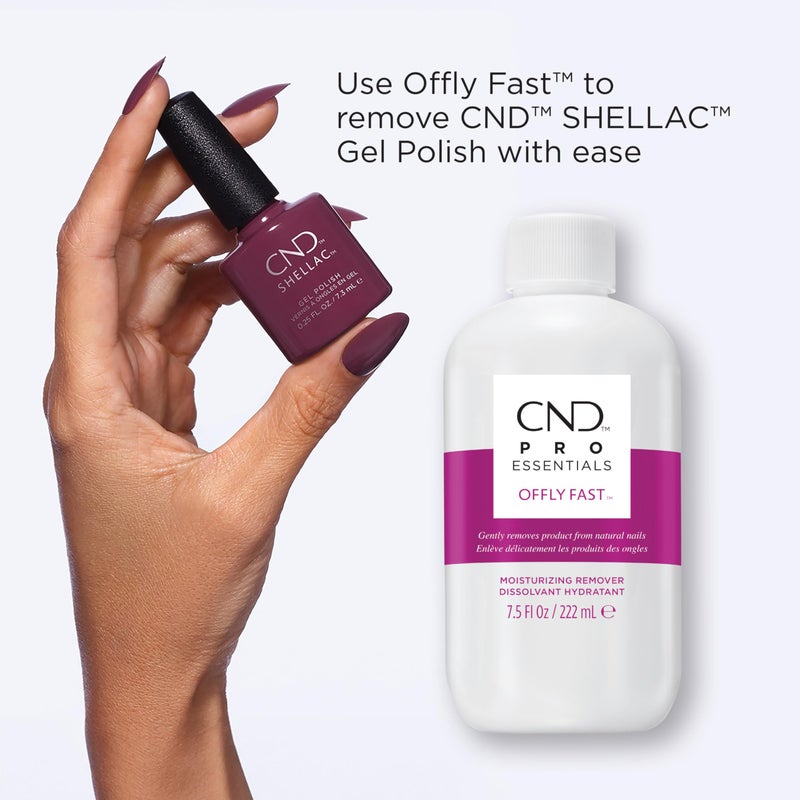 CND Shellac OFFLY FAST Moisturizing Nail Remover (Packaging May Vary), 7.5 fl oz - Image 4