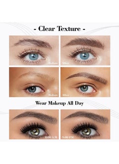 Gecomo Eyebrow Pencil Eyebrow Microblading Pen - Eye Makeup Eyebrow Pen Micro 4 Point Brow Pen Lift & Snatch Eyebrow Microblading Pen Long-Lasting Waterproof Natural Eyebrow Hair (Reddish Brown)  - Image 4