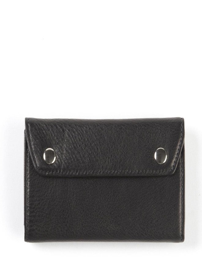 Leatherology Black Onyx Pocket Tissue Holder - Full-Grain Leather Travel Case with Snap Closure, Fits Standard Tissue Packs - Stylish & Compact Tissue Organizer for On-The-Go - Image 3
