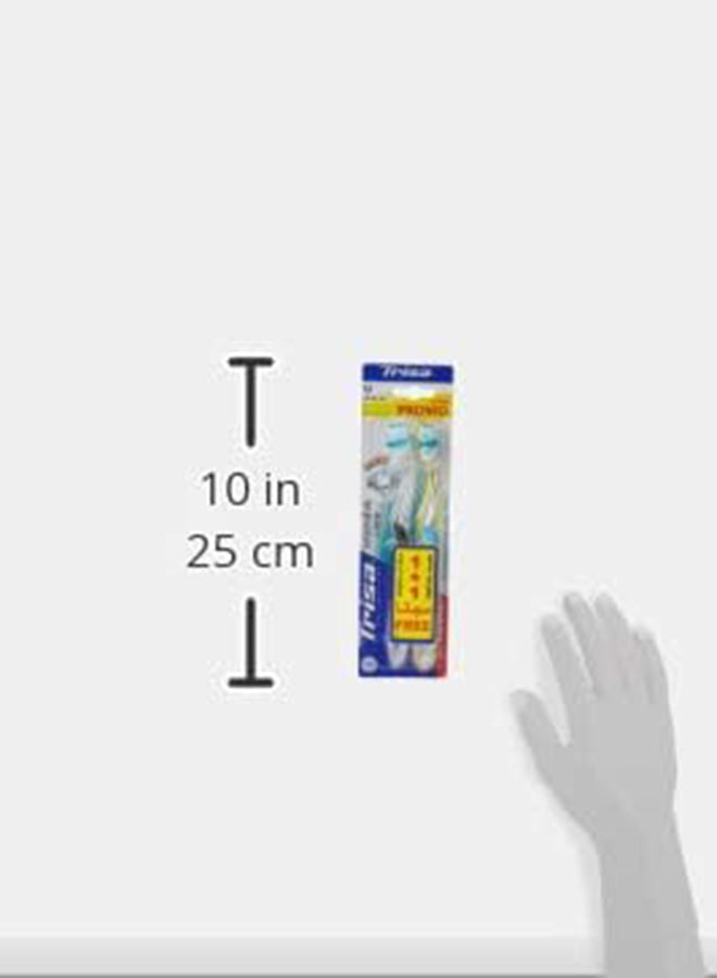 TRISA Toothbrush Intensive Care Medium 1+1 Value Pack - Image 3