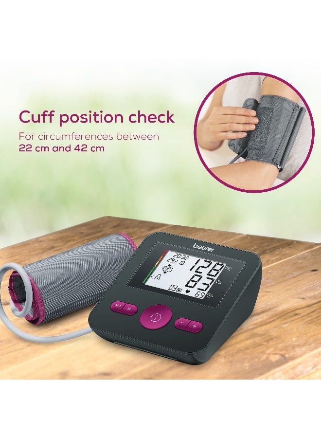 Beurer BM 27 Limited Edition Upper Arm Blood Pressure Monitor Fully Automatic Large Display Universal Cuff Irregular Heartbeat Detection - Image 4
