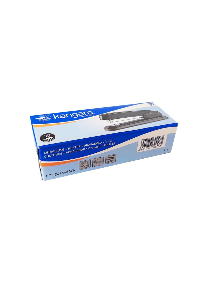 Kangaro - B9 Paper Stapler with Stapling Capacity 30 Sheets, Assorted - Image 1