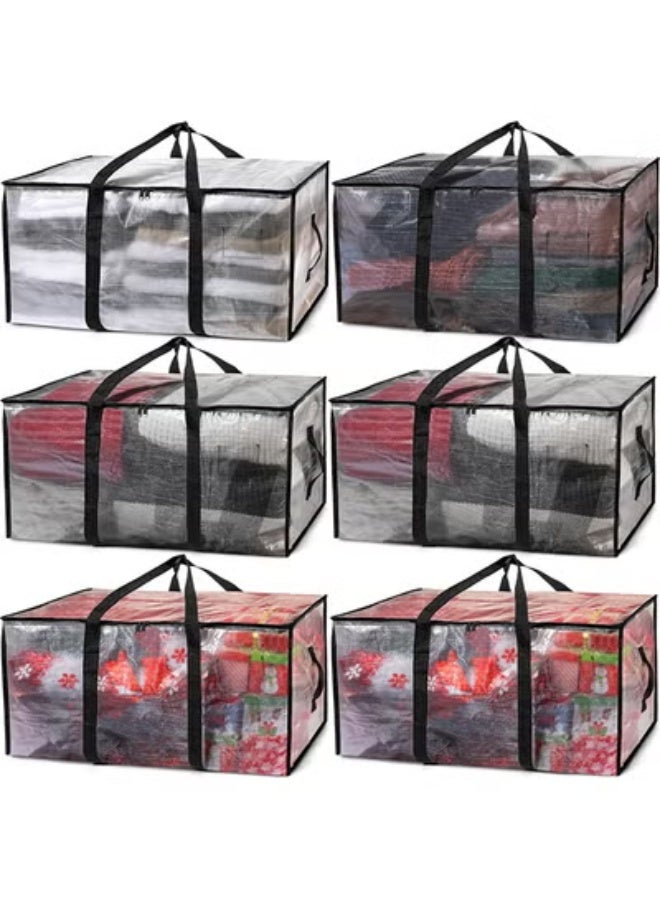 fantasize Oversized Moving Bags or Storage Bag – Large Moving Boxes with Backpack Straps, Zippers and Handles – Heavy-Duty Packing Bags for Moving, College Dorm, Decorations, 6 Pack - Image 1