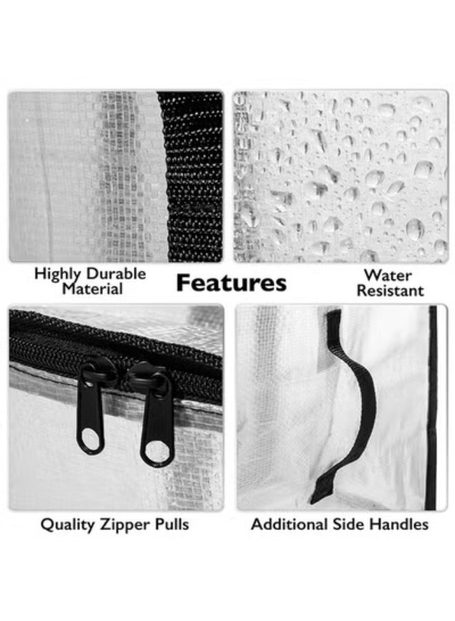 fantasize Oversized Moving Bags or Storage Bag – Large Moving Boxes with Backpack Straps, Zippers and Handles – Heavy-Duty Packing Bags for Moving, College Dorm, Decorations, 6 Pack - Image 5