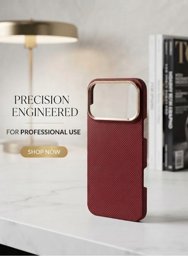 جراب iPhone 17 Pro Max بتصميم كيفلر، جراب Magsafe فائق النحافة من ألياف الكربون، غطاء حماية متين للغاية من ألياف الأراميد ذات الجودة العسكرية - Image 2