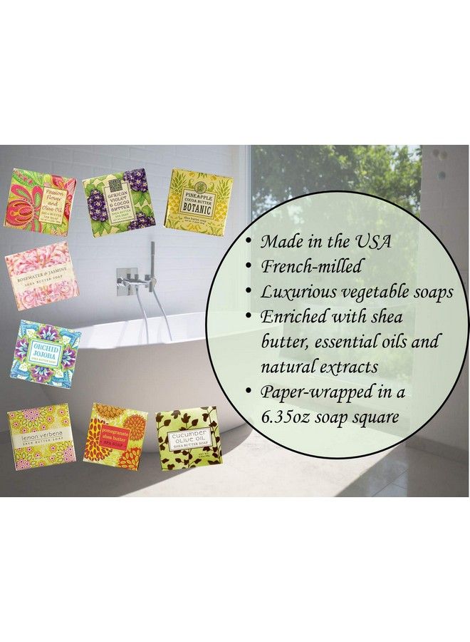 greenwich bay Exfoliating Spa Soap Shea Butter And Cocoa Butter. Blended With Exfoliating Calendula Petals & Wheat Bran No Parabens No Sulfates 6.35 Oz. (3 Pack) … (White Tea Calendula) - Image 4