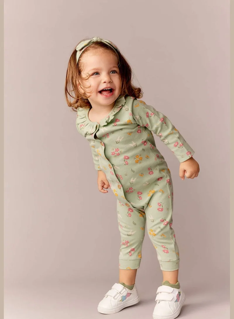 ديفاكتو 2 Pack BabyGirl Baby Neck Knitted Overalls