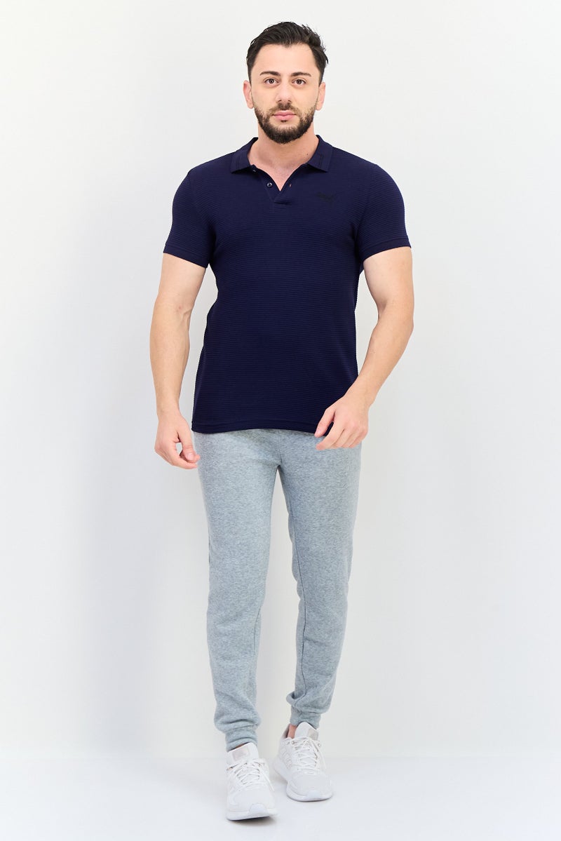 PUMA Men Sportswear Fit Spread Collar Short Sleeve Outdoor Polo Shirt, Navy - Image 4