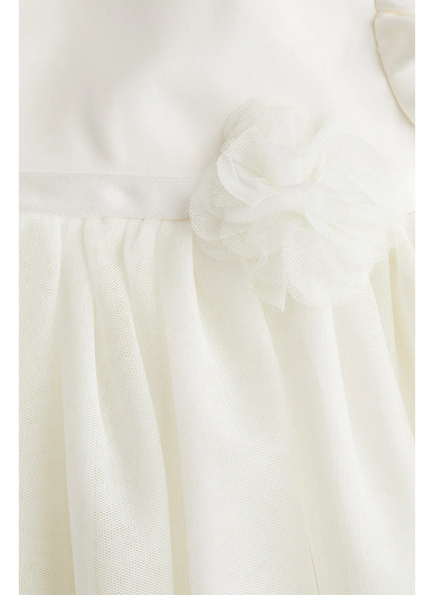 اتش اند ام Tulle-Skirt Satin Dress