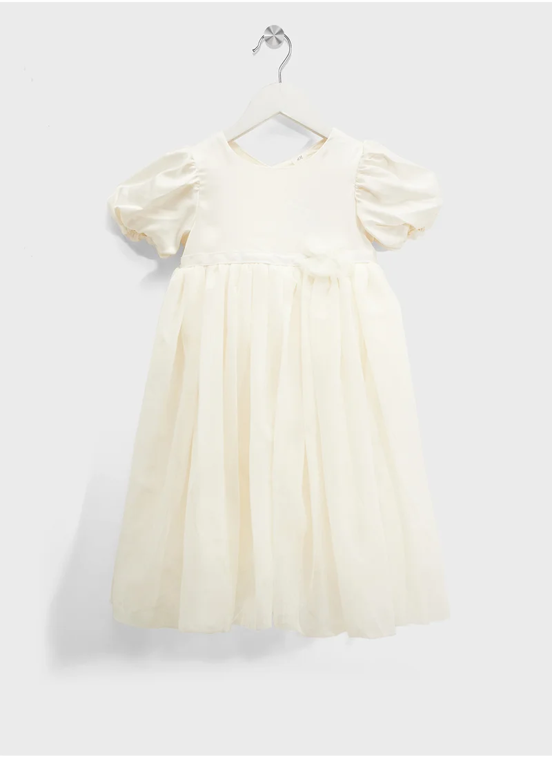 H&M Tulle-Skirt Satin Dress