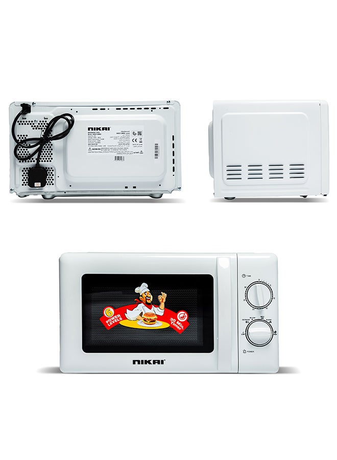 نيكاي فرن ميكروويف 20 L 700 W NMO515N9A/ NMO515N8NX أبيض/ أسود - Image 2