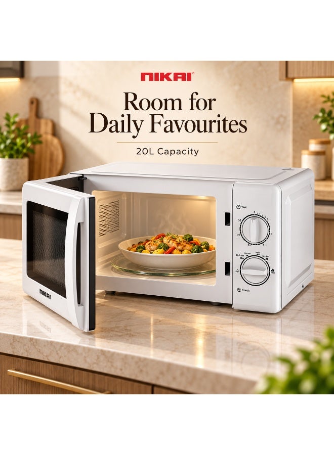 نيكاي فرن ميكروويف 20 L 700 W NMO515N9A/ NMO515N8NX أبيض/ أسود - Image 3