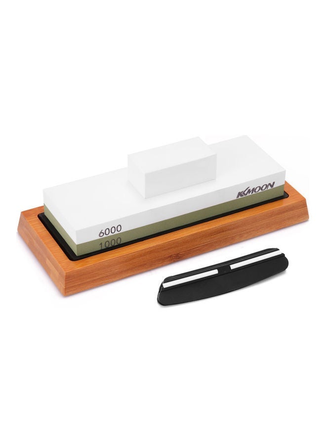 NIBEMINENT Premium Whetstone Cut Sharpening Stone Set Multicolour 22.50x7.30x11.00cm - Image 1