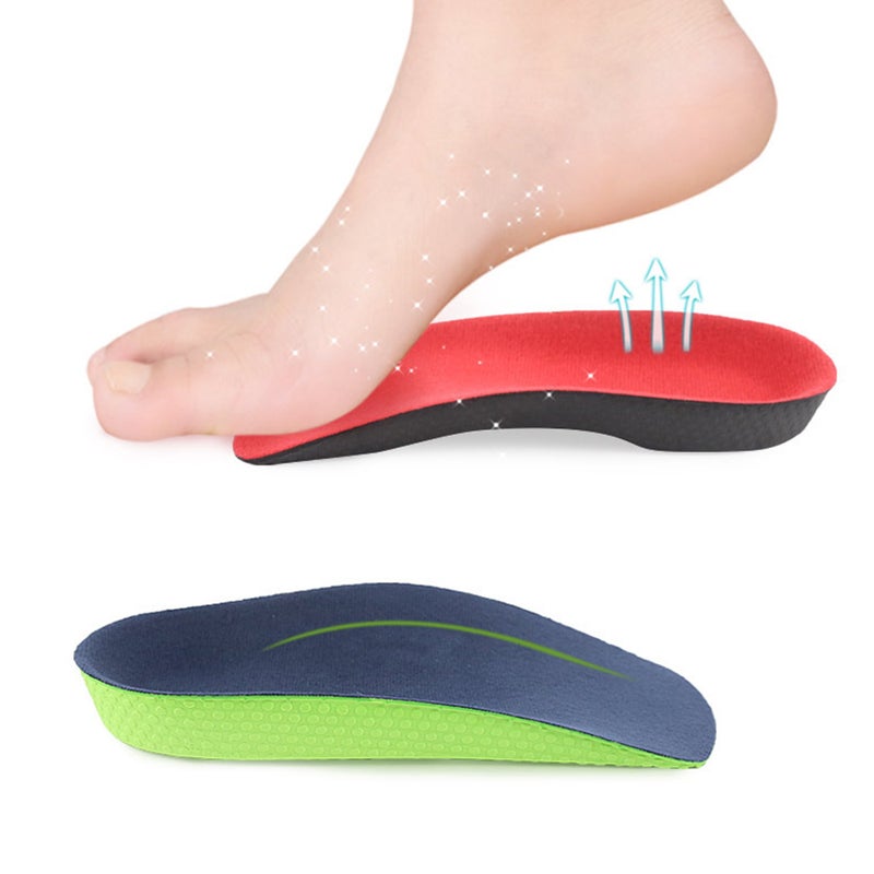 2 Pairs of Damping Insoles Arch Supports Thin Shoe Cushions Shoe Pads for Outdoor Size S - Image 2