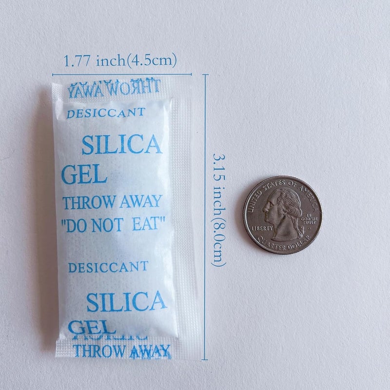 WAOTOAW 10gram 30 Packs Silica Gel Packets Desiccant Packs for Moisture Control Moisture Absorber Food Grade Desiccant Packs for Storage Damp Rid Desiccant Bags - Image 3