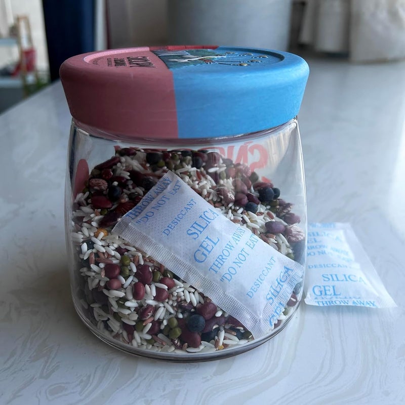 WAOTOAW 10gram 30 Packs Silica Gel Packets Desiccant Packs for Moisture Control Moisture Absorber Food Grade Desiccant Packs for Storage Damp Rid Desiccant Bags - Image 5