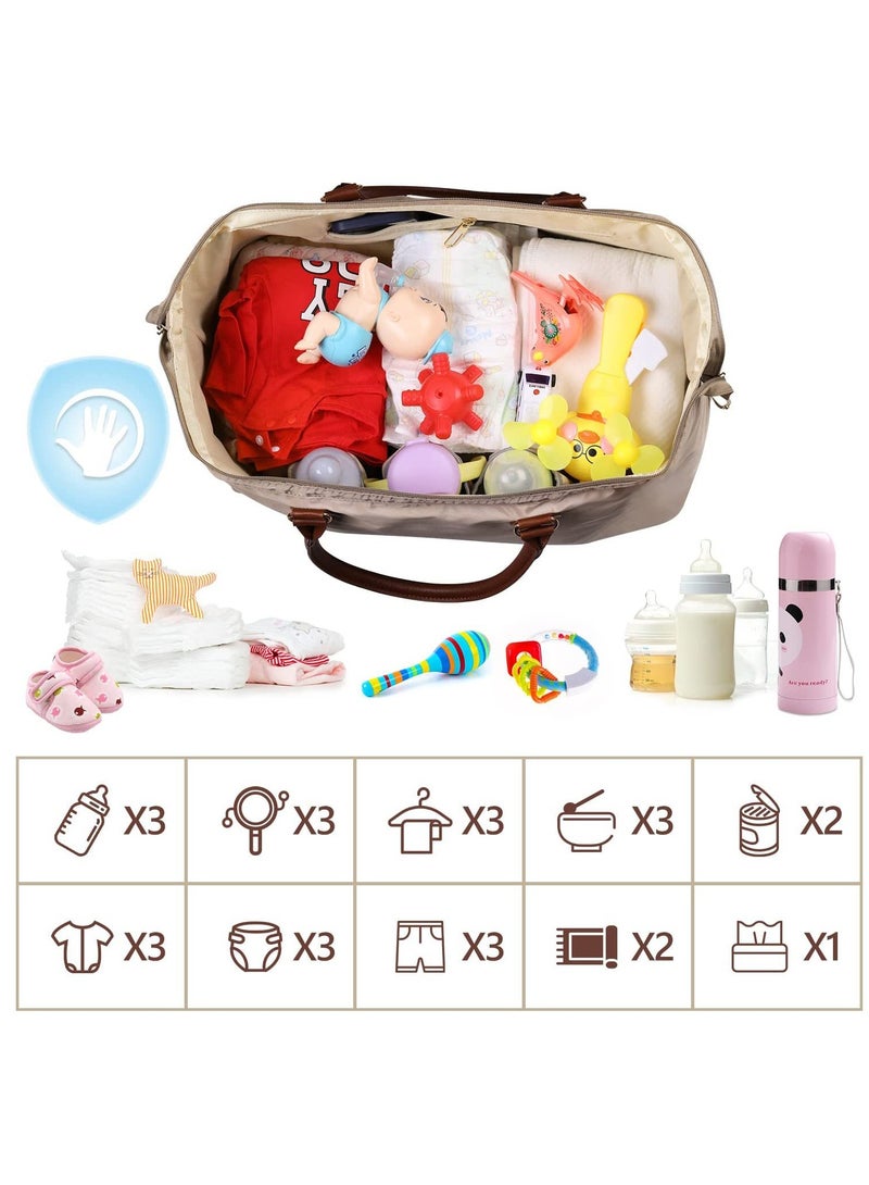 Arabest Diaper Bag, Mommy Bag with Organizing Pouches, Maternity Labor Bag for Hospital & Travel - Image 4