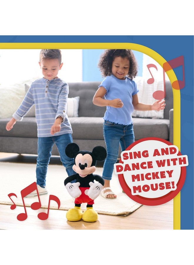 Mickey Disney Junior Mickey Mouse Hot Diggity Dance Mickey Feature Plush, Motion, Sounds, And Games, Officially Licensed Kids Toys For Ages 3 Up By Just Play,Black  - Image 4