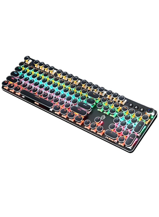 G870 Wired Mechanical Gaming Keyboard - 3-Color RGB Lighting - Aluminum Design - 104 Keys - 10 Million Keystroke Lifespan - USB Port - Black  - Image 1