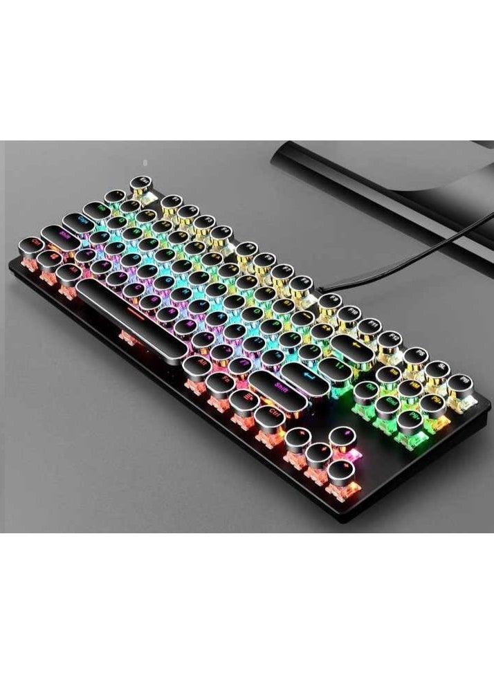 G870 Wired Mechanical Gaming Keyboard - 3-Color RGB Lighting - Aluminum Design - 104 Keys - 10 Million Keystroke Lifespan - USB Port - Black  - Image 2