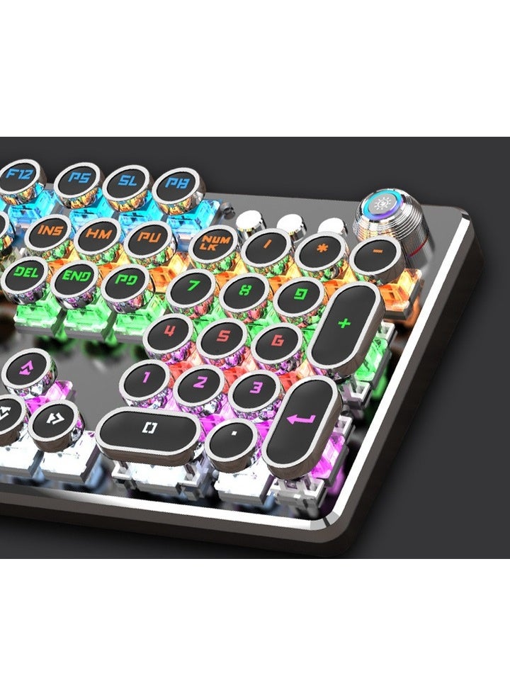 G870 Wired Mechanical Gaming Keyboard - 3-Color RGB Lighting - Aluminum Design - 104 Keys - 10 Million Keystroke Lifespan - USB Port - Black  - Image 4