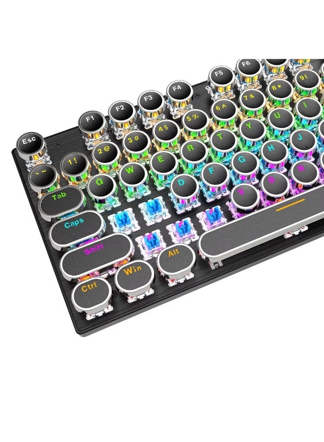 G870 Wired Mechanical Gaming Keyboard - 3-Color RGB Lighting - Aluminum Design - 104 Keys - 10 Million Keystroke Lifespan - USB Port - Black - Image 2