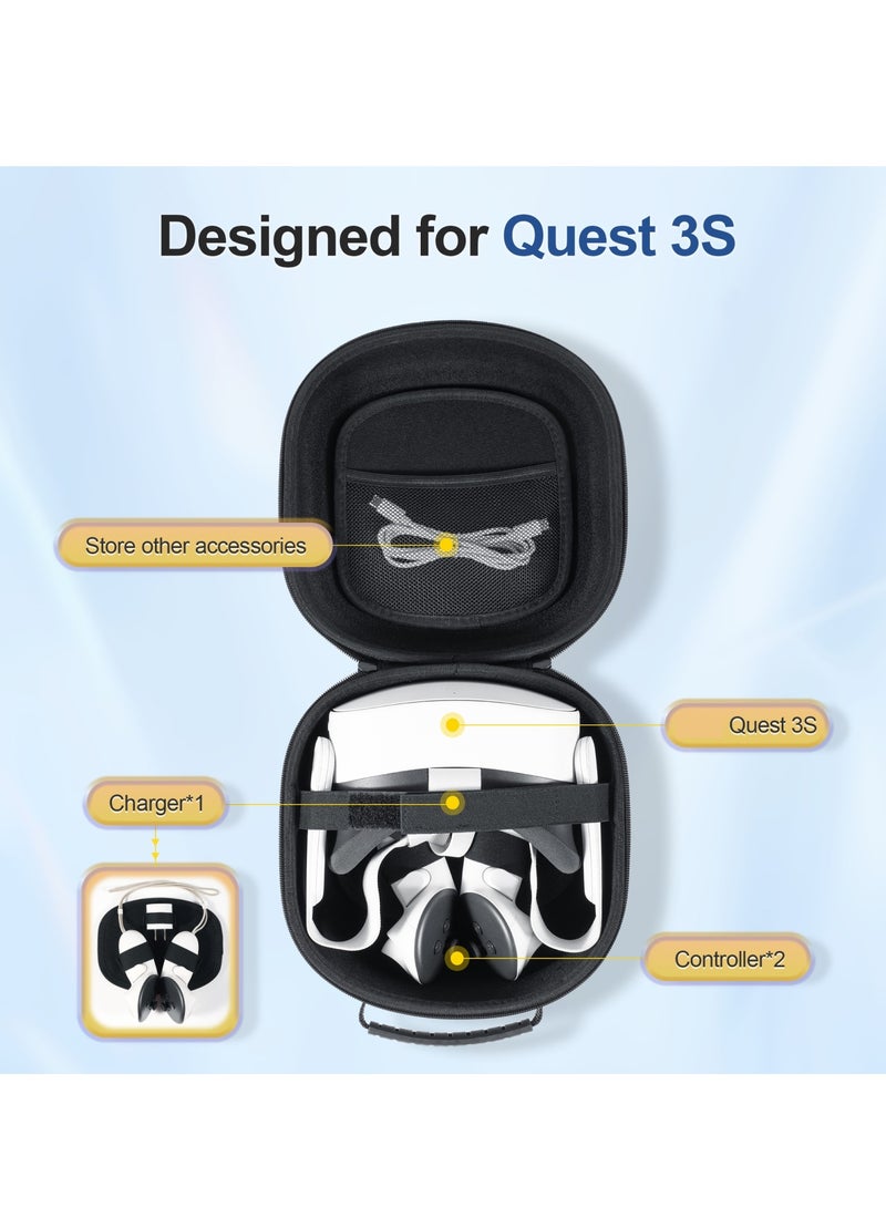 general Quest 3S translucent storage bag Portable Portable Meta Quest 3 S Accessory Storage box - Image 2