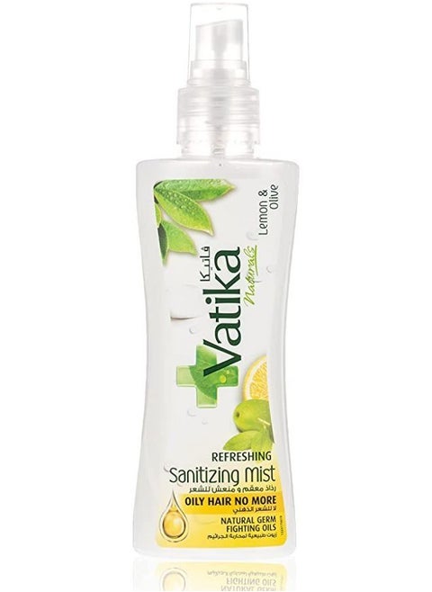 Vatika Naturals Refreshing Hair Sanitizing Mist |Moisturizing Defining Mist |Chemical-Free | No More Oily Hair - 150ml
