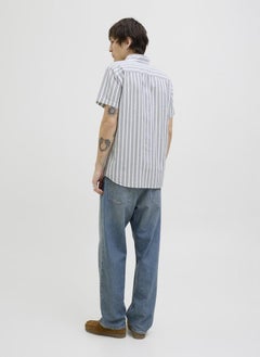 JACK & JONES Jjjoshua Oxford Stripe Detail Regular Fit Shirt  - Image 2