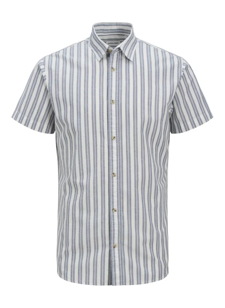 JACK & JONES Jjjoshua Oxford Stripe Detail Regular Fit Shirt