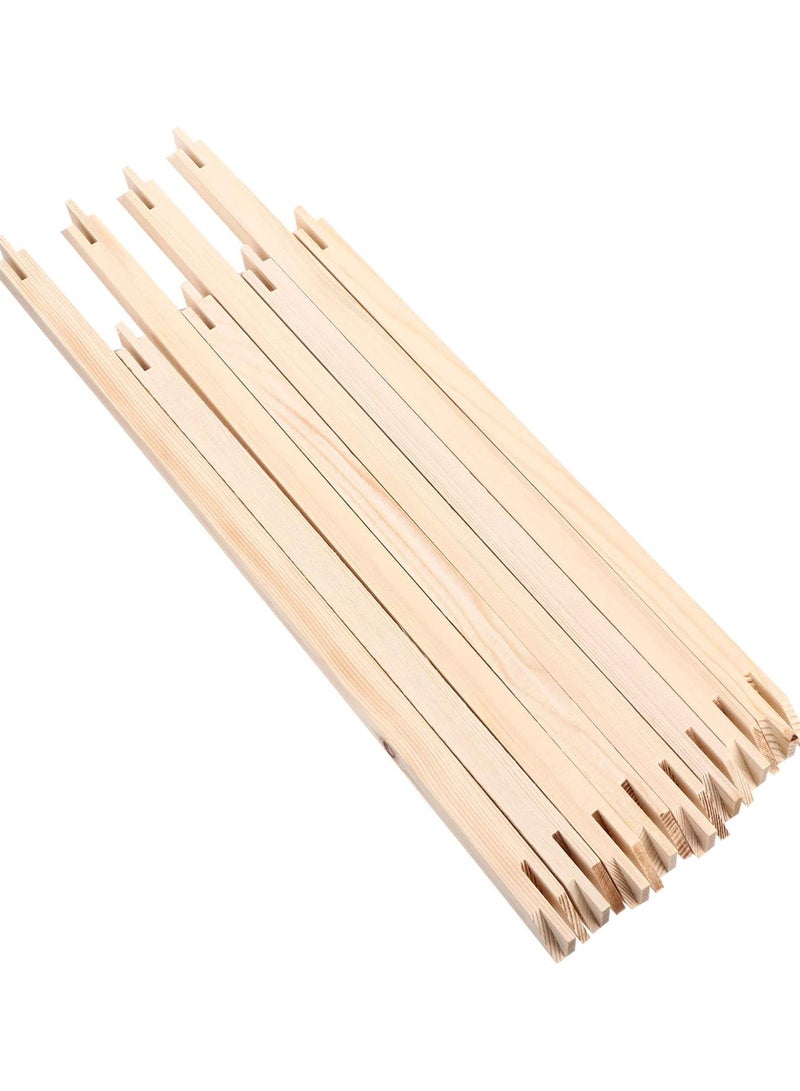 GGOOT 8pcs DIY Wood Stretcher Bars for Canvas Stretching Wall Art Painting Canvas Wooden Frame Strips Soild Nature Wooden Picture Poster Frame - Image 3