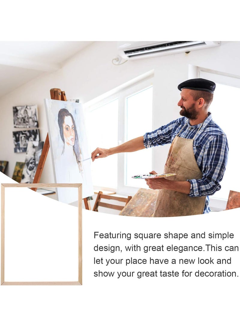 GGOOT 8pcs DIY Wood Stretcher Bars for Canvas Stretching Wall Art Painting Canvas Wooden Frame Strips Soild Nature Wooden Picture Poster Frame - Image 2
