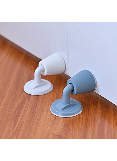 yorten Yorten Door Stopper Floor Holder Anti Collision Door Bumper Strip Rubber Doorstop Wedge DoubleSided Tape Hidden Sticker Floor Mounted Door Stopper Multicolor Pack of 1  - Image 1