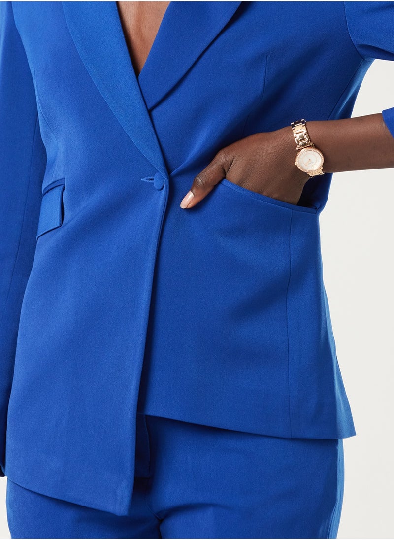 IZEL - Cobalt Two-piece Suit Set with pants - Image 1