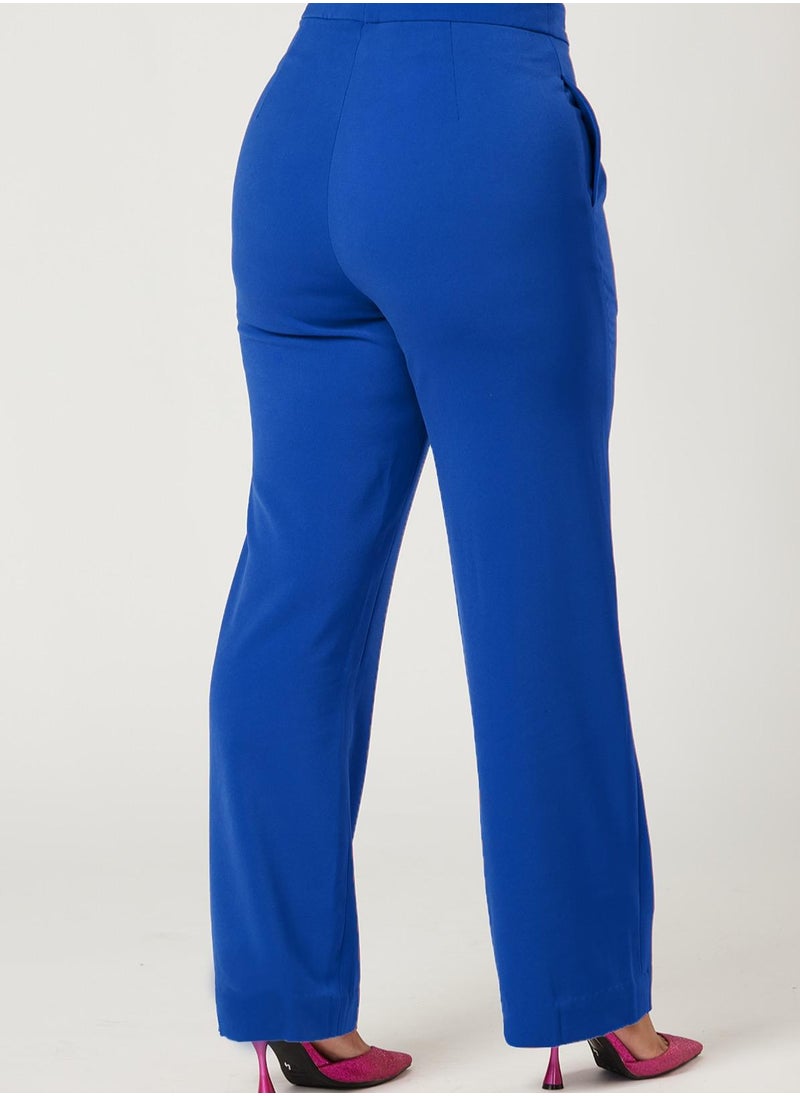 IZEL - Cobalt Two-piece Suit Set with pants - Image 1