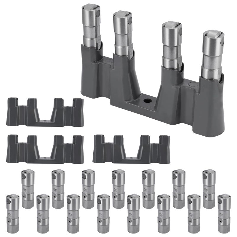 طقم رافعات TAUTOY 16 قطعة LS7 12499225 رافعة صمام هيدروليكية مع 4 دلاء إرشادية ل LS1 LS2 LS3 LS6 LS7 LS9 LSX ل كاديلاك إسكاليد ل شيفروليه كامارو كورفيت سيلفرادو تاهو 48 53 57 60 62