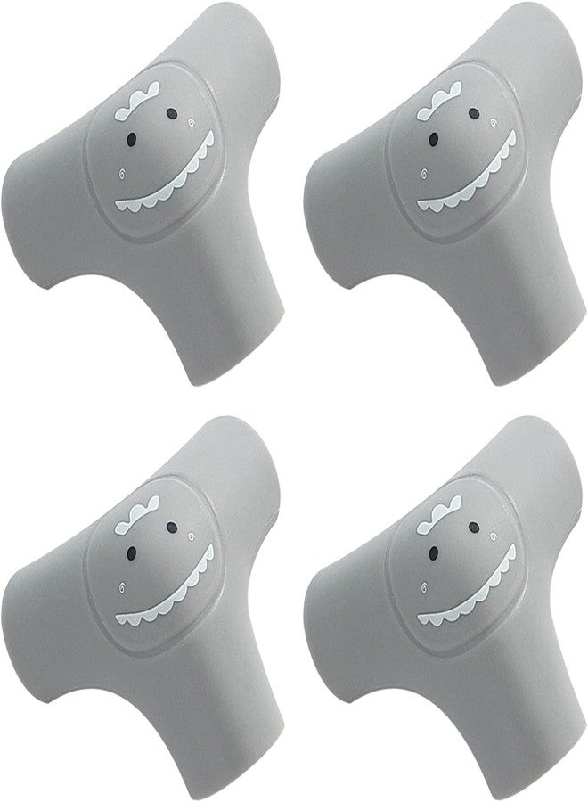 Clovis Soft Baby Proofing Corner Guards & Edge Protectors - Pre-Taped Table Corner Protector, Child Safety Furniture Bumper, Sharp Corner Cushions (Gray, Set of 4) - Image 1
