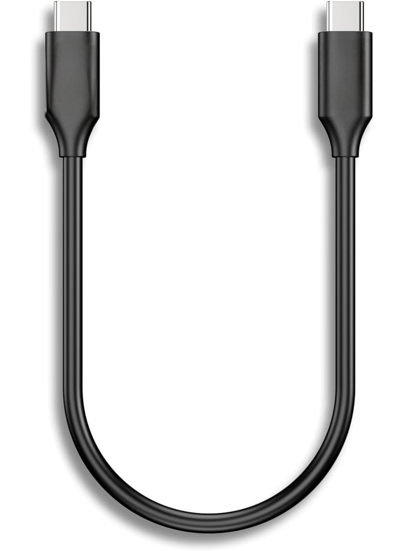 A.M USB C Short Cable 1 ft,USBC Monitor 8K@30Hz/4K@120Hz Video, 240W Type C Charging, 20G Data Sync,USB C 3.2 Gen 2 for Thunderbolt 4/3,Cellphone, PC, Android Auto, Carplay,iPhone 15 16serie - Image 1