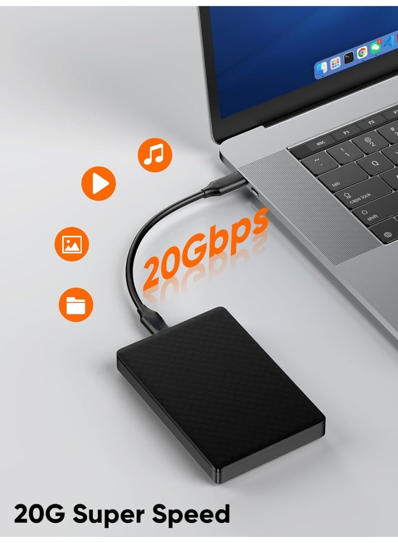 A.M USB C Short Cable 1 ft,USBC Monitor 8K@30Hz/4K@120Hz Video, 240W Type C Charging, 20G Data Sync,USB C 3.2 Gen 2 for Thunderbolt 4/3,Cellphone, PC, Android Auto, Carplay,iPhone 15 16serie - Image 4