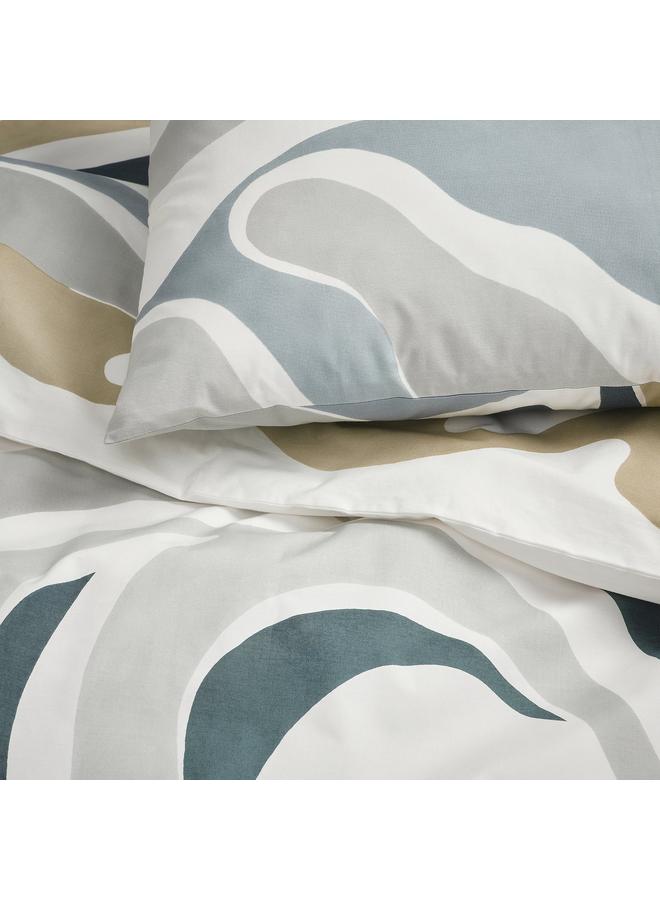 erorex Duvet cover and 2 pillowcases, multicolour, 240x220/50x80 cm - Image 3