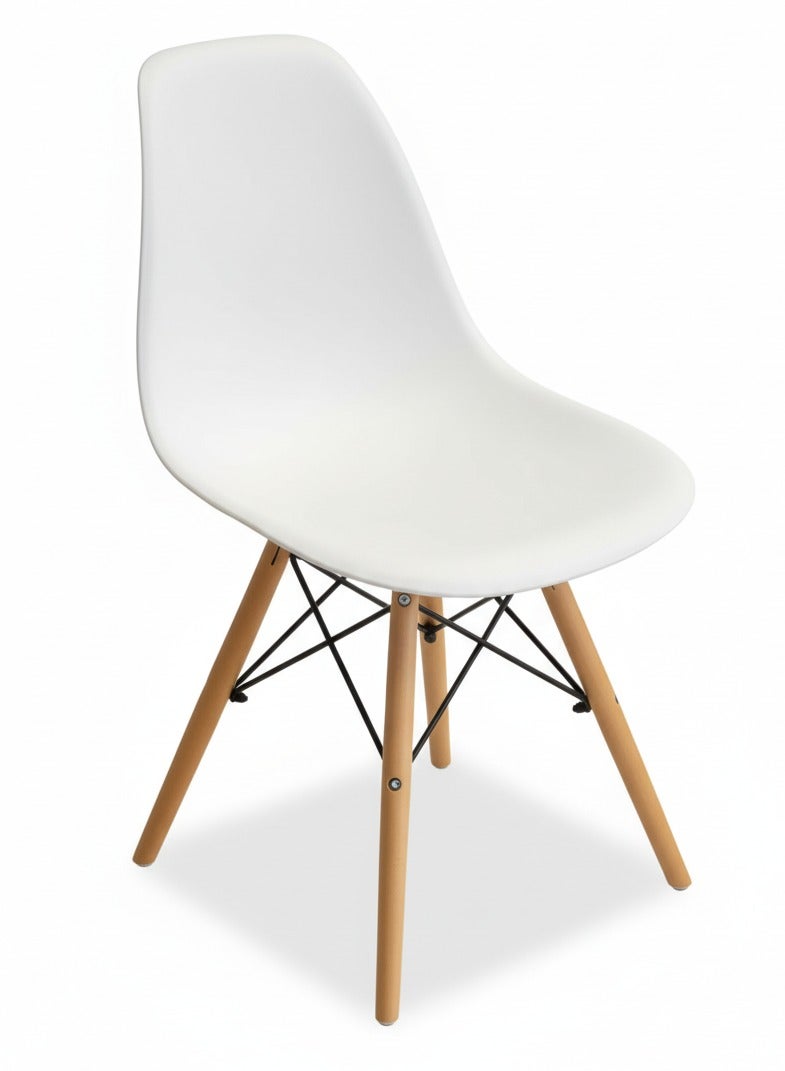 ترف كوم كرسي طعام بأرجل خشبية - Image 2