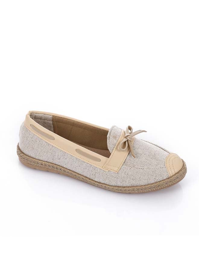 ICE CLUB ICE CLUB Heritage Bow Slip-Ons - Begie - Image 1