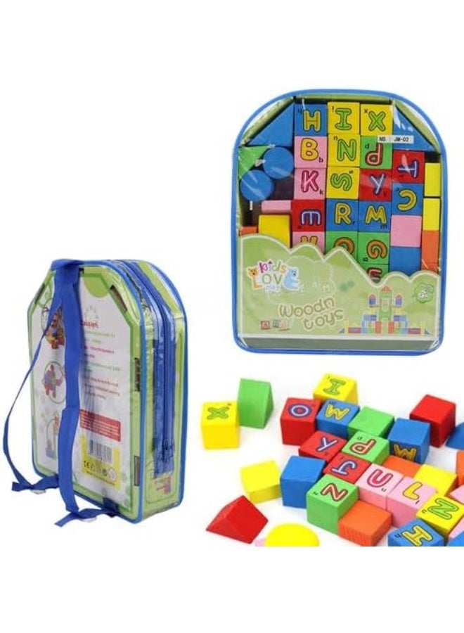 ECVV Building Blocks for Toddlers, Baby Stacking Building Toys, Natural Wooden Sensory Toys, Preschool Learning Educational Toys for Ages 3+ - Image 4