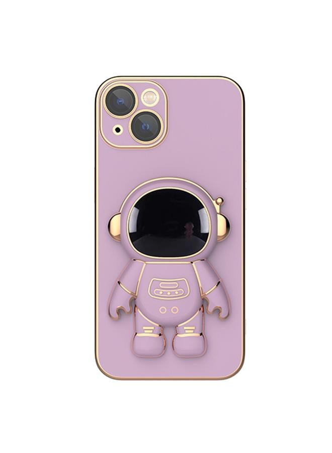 زبون جراب لهاتف iPhone 11 Pro Max، جراب هاتف مزود بحامل رائد فضاء مطلي بطبقة من فيلم العدسة - Image 2